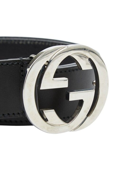Gucci Interlocking Belt 32 Black Leather main image 5